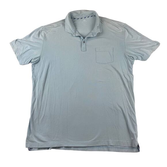 Peter Millar Light Blue Seaside Wash Lightweight Short Sleeve Collared Polo XL - Picture 1 of 4